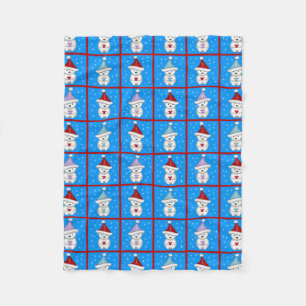 Schattige Kleine Ijsberen Vakantie Kunst Fleece Deken