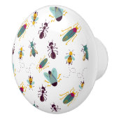 schattige kleine insecteninsecten deurknop keramische knop (Rechts)