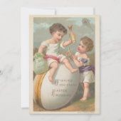  schattige kleine jongens die eicel-zegen spelen feestdagenkaart (Voorkant)