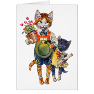 Schattige kleine katjes met cadeautjes