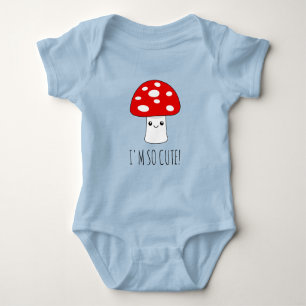 Schattige kleine Kawaii paddestoel tekening Romper