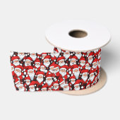 Schattige Kleine Kerstmannen Satijnen Lint (Spoel)