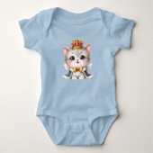 Schattige kleine Kitten Prins Romper (Voorkant)