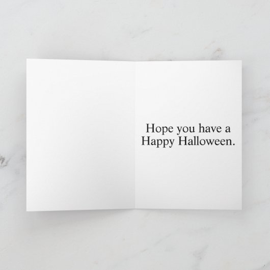 Schattige kleine kitty kat heks | Happy Halloween Kaart (Binnen)