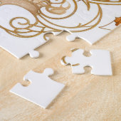 Schattige kleine kitty kat heks legpuzzel (Zijkant)