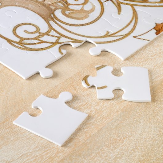 Schattige kleine kitty kat heks legpuzzel (Zijkant)