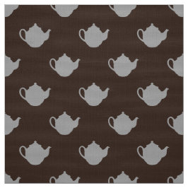 schattige kleine kleurige theepotpatroonstof stof