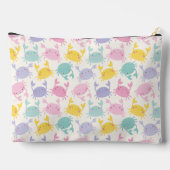 Schattige Kleine Krabben roze lila geel mint crème Etui (Achterkant)