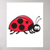 schattige kleine ladybug poster (Voorkant)