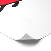 schattige kleine ladybug poster (Hoek)