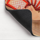 schattige kleine meisjeskaarten muismat (Hoek)