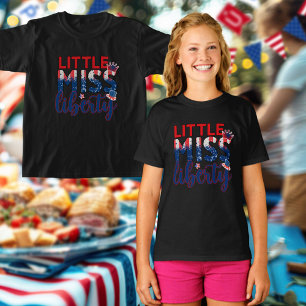 Schattige kleine Miss Liberty 1776 tot 2026 Amerik T-shirt