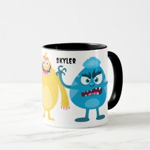 Schattige Kleine Monsters Met Naam Mok
