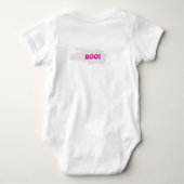 Schattige Kleine Mooi Kat Geest Baby Halloween Romper (Achterkant)