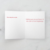 Schattige kleine muis in een paashuis feestdagen kaart (Binnen)