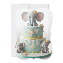 SCHATTIGE KLEINE OLIFANTEN LAAG CAKE