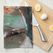 Schattige kleine oostelijke Bluebird Song Bird Theedoek (Quarter Fold)