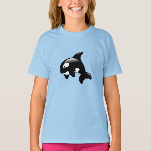 Schattige Kleine Orka Walvis T-shirt (Voorkant)