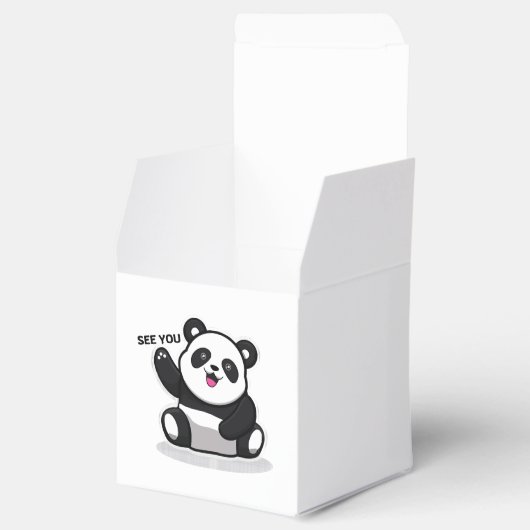 schattige kleine panda bedankdoosjes (Geopend)