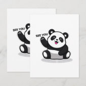 schattige kleine panda informatiekaartje (Voorkant / Achterkant)