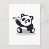 schattige kleine panda informatiekaartje (Achterkant)