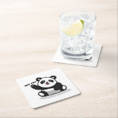 schattige kleine panda kartonnen onderzetters (Insitu)