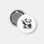 schattige kleine panda magneet (Voorkant / Achterkant)