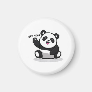 schattige kleine panda magneet