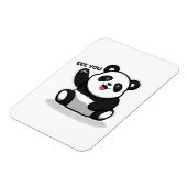 schattige kleine panda magneet (Linkerzijde)