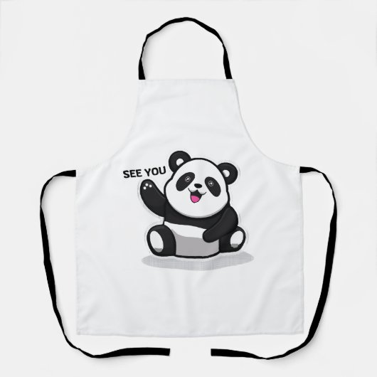 schattige kleine panda schort (Voorkant)