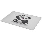 schattige kleine panda snijplank (Hoek)