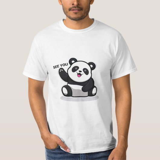 schattige kleine panda t-shirt (Voorkant)