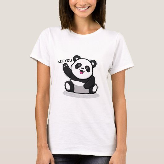 schattige kleine panda t-shirt (Voorkant)