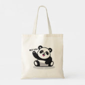 schattige kleine panda tote bag (Achterkant)