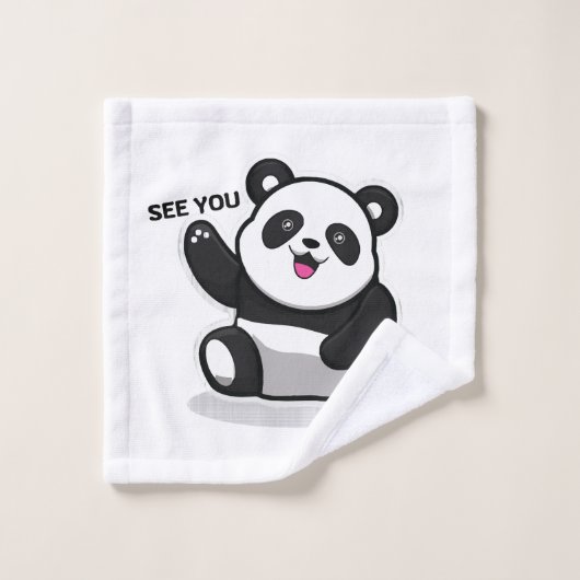 schattige kleine panda washandje (Wasdoekje)