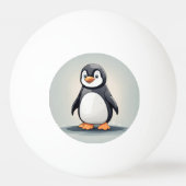 Schattige kleine pinguïn pingpongbal (Voorkant)