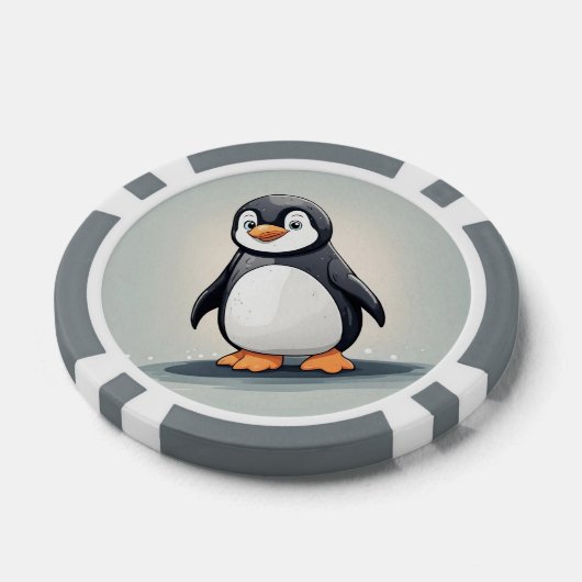 Schattige kleine pinguïn poker chips (Enkel)