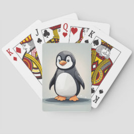Schattige kleine pinguïn pokerkaarten