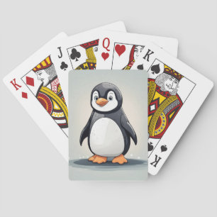 Schattige kleine pinguïn pokerkaarten
