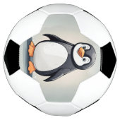 Schattige kleine pinguïn voetbal (Gedraaid)