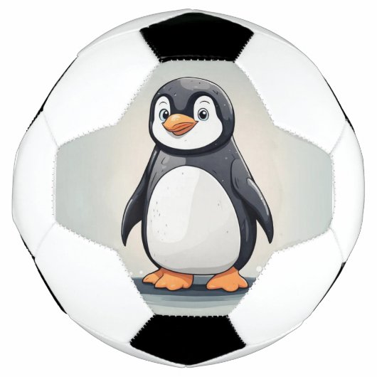 Schattige kleine pinguïn voetbal (Voorkant)