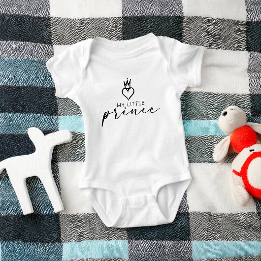 Schattige kleine prins baby romper