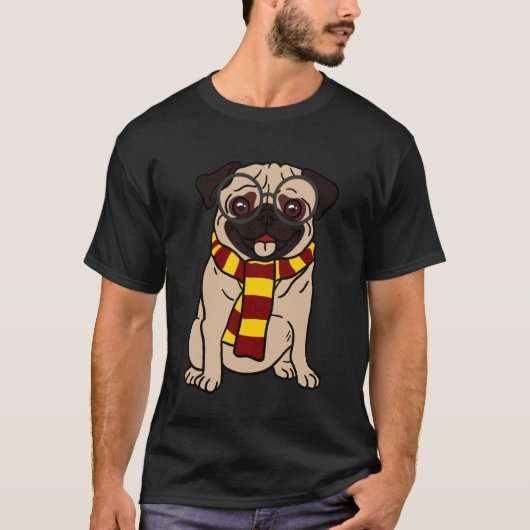 Schattige Kleine Pug T-shirt (Voorkant)