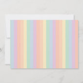 Schattige Kleine Regenboog Zonneschijn Baby Geboor Kaart (Achterkant)