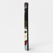 Schattige Kleine Retro Sneeuwman Case-Mate iPhone Case (Achterkant/links)