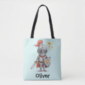Schattige Kleine Ridder Tote Bag (Voorkant)