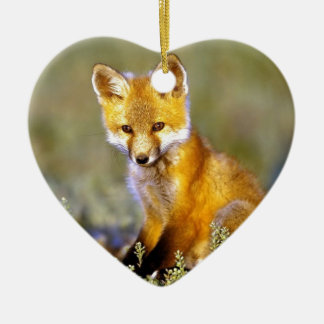 schattige kleine rode vogel keramisch ornament