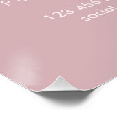 Schattige Kleine Roze Katten Perfect Poster (Hoek)