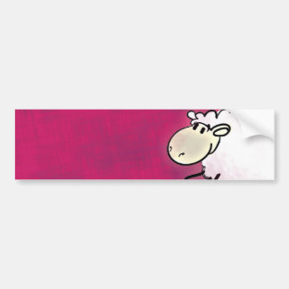 schattige kleine schapen bumpersticker