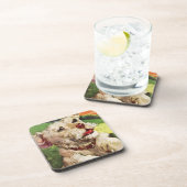 schattige kleine schrikbeeld van een hond drankjes onderzetter (Rechterzijde)